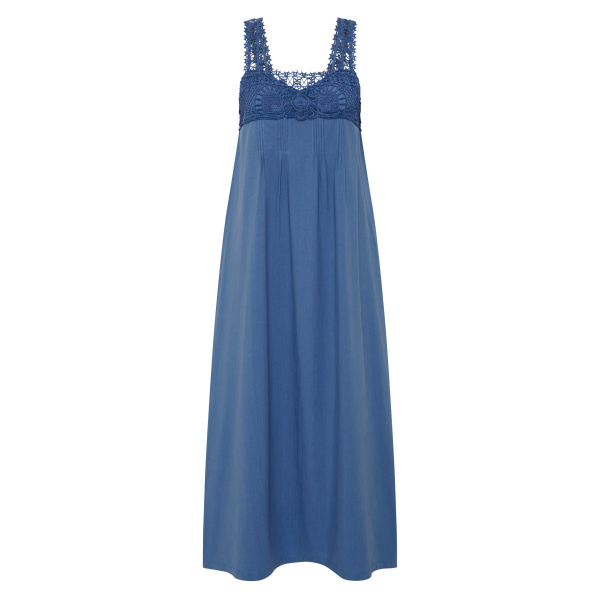Posse Veda Dress in Azure | Midi Dresses | Luxury Shoes 