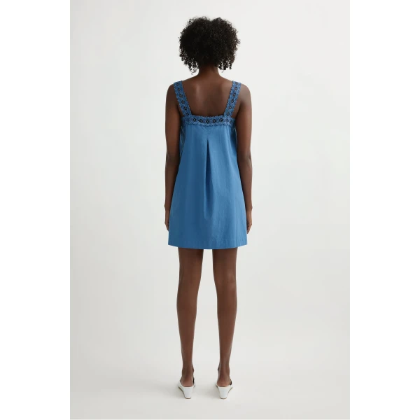 Posse Veda Mini Dress in Azure | Mini Dresses | Luxury Shoes , view 5