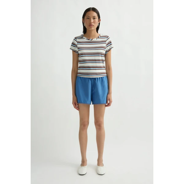Posse Veda Short in Azure | Shorts | Luxury Shoes , view 2