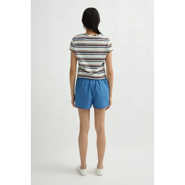 Posse Veda Short in Azure | Shorts | Luxury Shoes , view 5