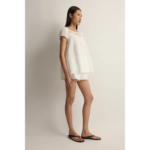 Posse Veda Top in Vintage White | Tops | Luxury Shoes , view 4