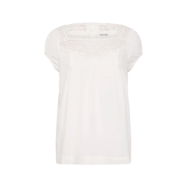 Posse Veda Top in Vintage White | Tops | Luxury Shoes 