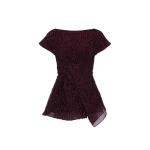 ROKSANDA Cirel Top in Burgundy | Tops | Luxury Shoes 