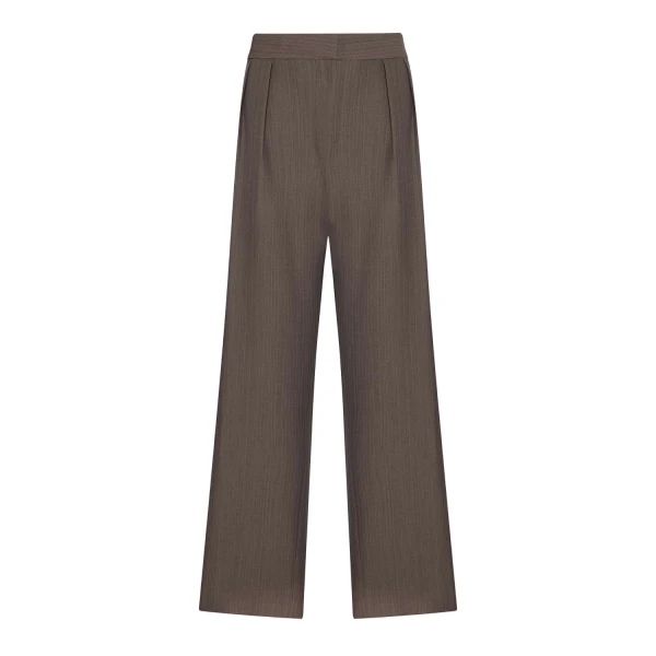 Ines Trouser in Brown Melange