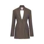 ROKSANDA Ivara Jacket in Brown Melange | Jackets | Luxury Shoes 