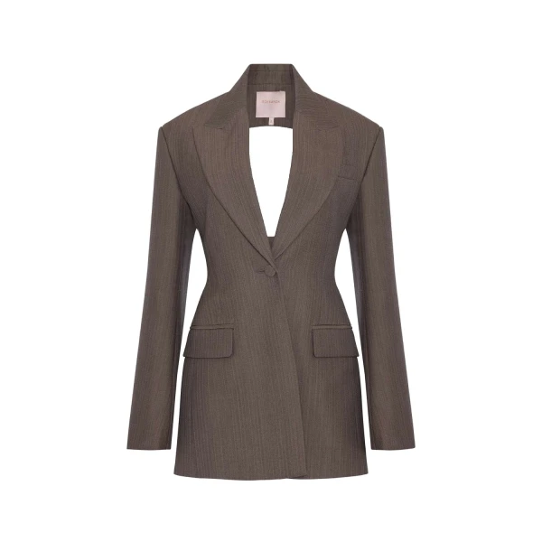 Ivara Jacket in Brown Melange