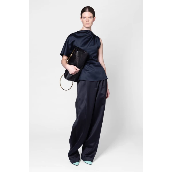 ROKSANDA Nomi Top in Navy | Tops | Luxury Shoes 