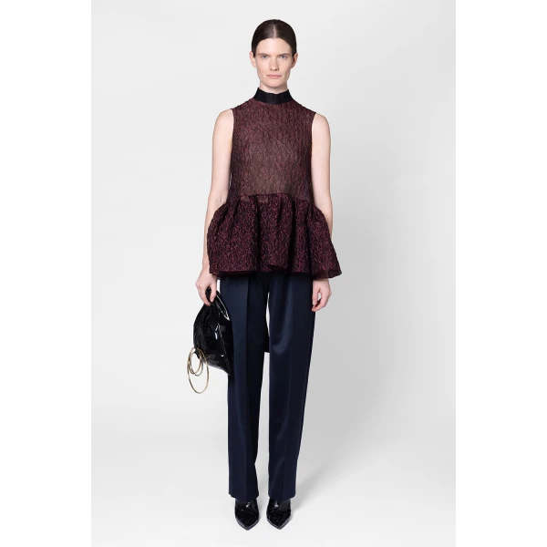 ROKSANDA Ragosta Trouser in Navy | Tailored pants | Luxury Shoes 