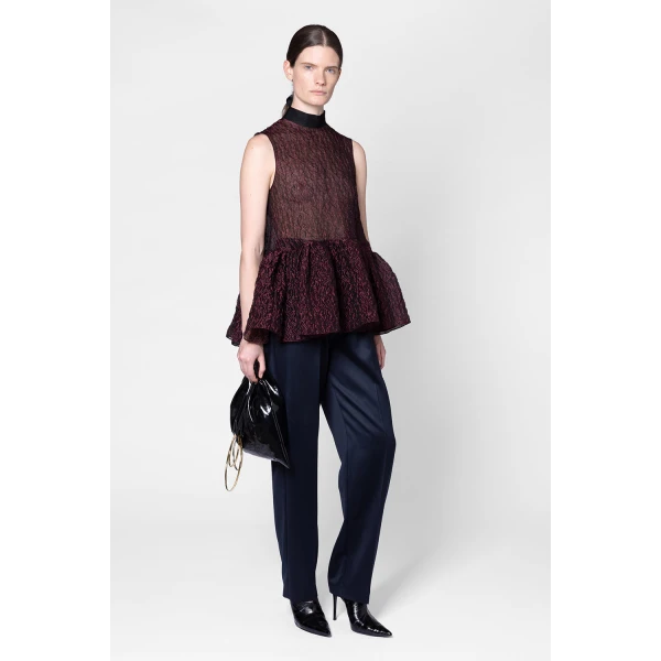 ROKSANDA Ragosta Trouser in Navy | Tailored pants | Luxury Shoes 