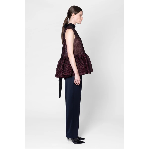 ROKSANDA Ragosta Trouser in Navy | Tailored pants | Luxury Shoes 