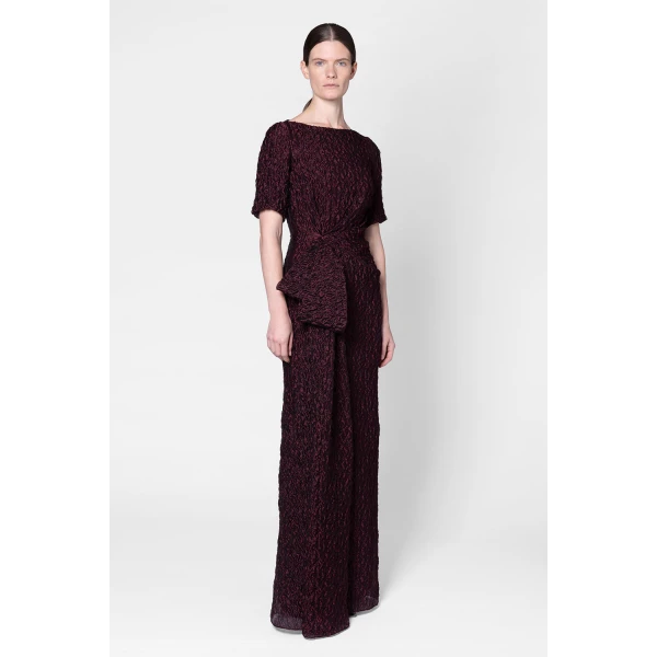 ROKSANDA Syla Dress in Burgundy | Evening Gowns | Luxury Shoes 