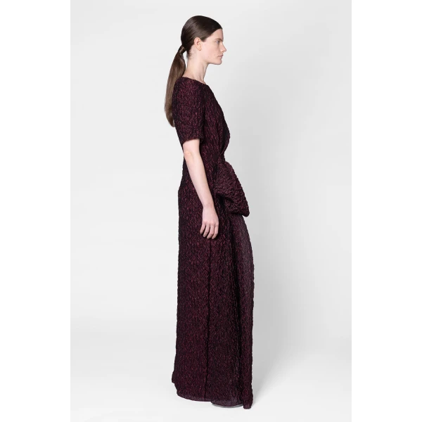 ROKSANDA Syla Dress in Burgundy | Evening Gowns | Luxury Shoes 