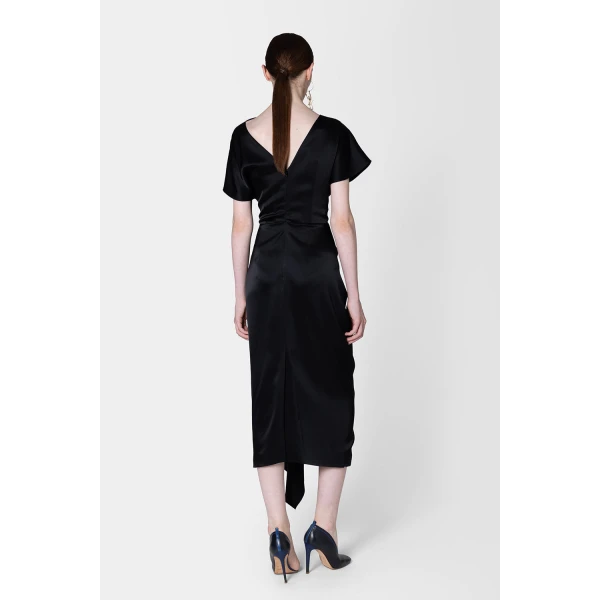 ROKSANDA Zoa Dress in Black | Midi Dresses | Luxury Shoes 
