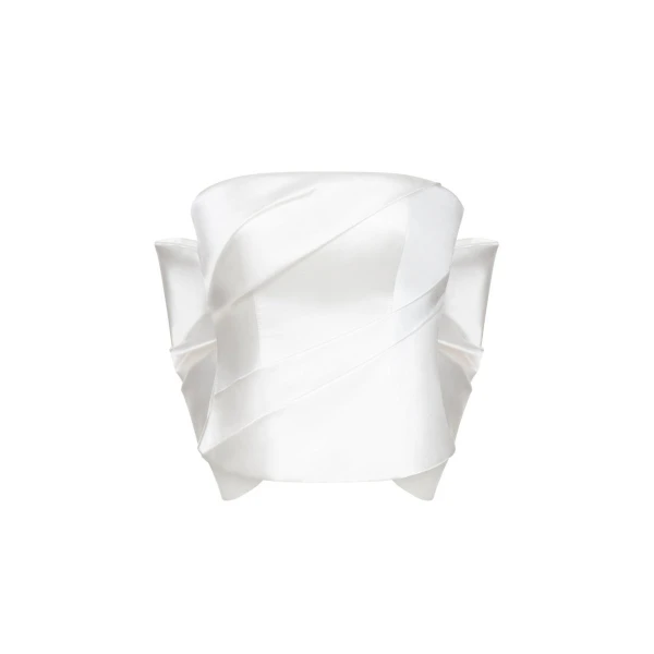 Rasario Diana Wedding Top in White