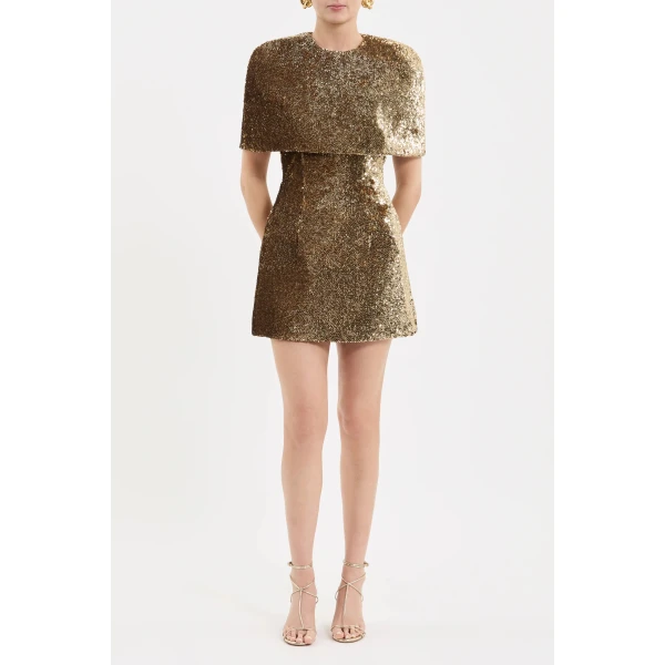 Rebecca Vallance Cambridge Cape in Gold | Cape | Luxury Shoes 