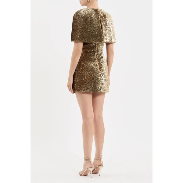 Rebecca Vallance Cambridge Cape in Gold | Cape | Luxury Shoes 