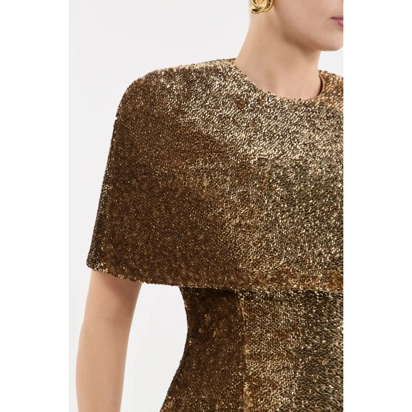 Rebecca Vallance Cambridge Cape in Gold | Cape | Luxury Shoes 