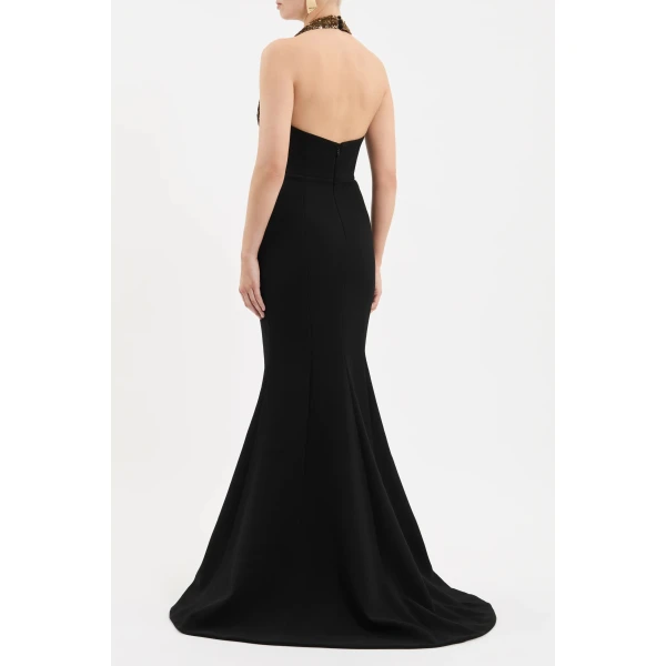Rebecca Vallance Cambridge Halter Gown | Evening Gowns | Luxury Shoes 
