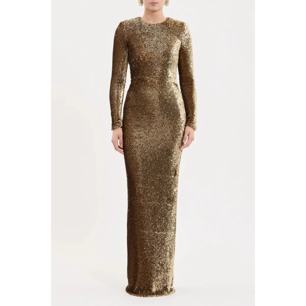 Rebecca Vallance Cambridge Long Sleeve Gown | Evening Gowns | Luxury Shoes 