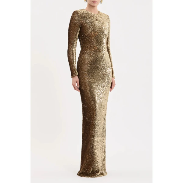 Rebecca Vallance Cambridge Long Sleeve Gown | Evening Gowns | Luxury Shoes 