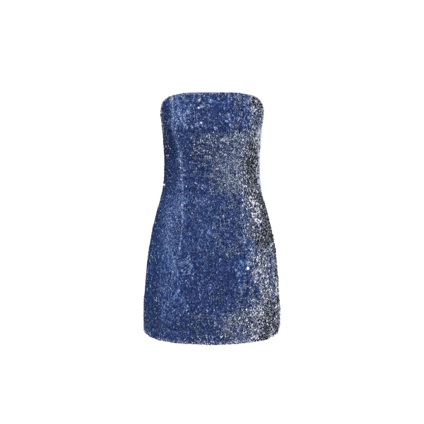 Cambridge Mini Dress in Blue Topaz