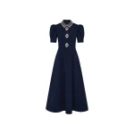 Rebecca Vallance Crown Jewel Short Sleeve Midi Dress | Midi Dresses | Luxury Shoes 