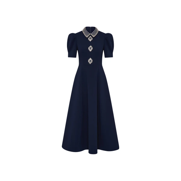 Crown Jewel Short Sleeve Midi Dress