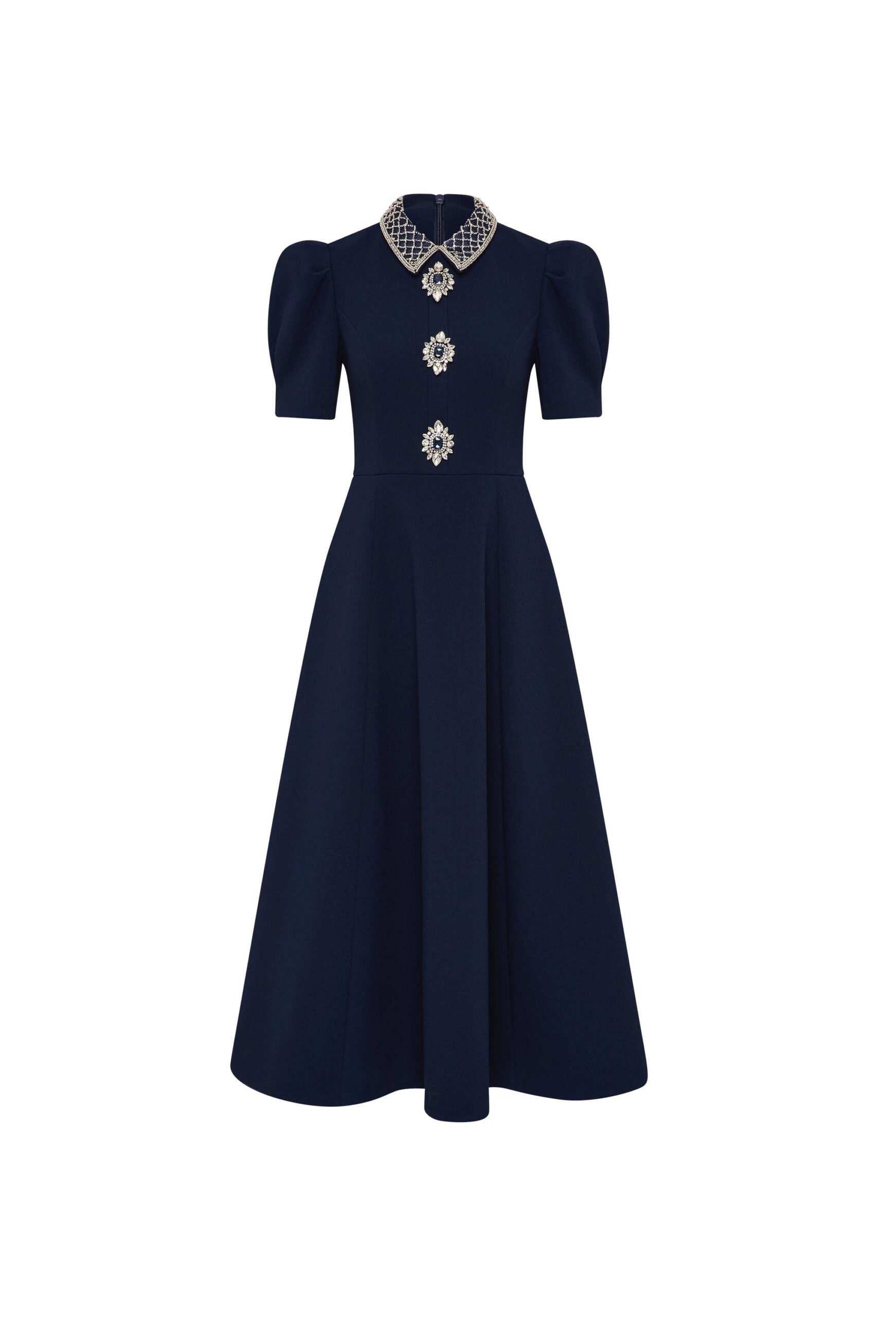 Rebecca Vallance Crown Jewel Short Sleeve Midi Dress 0 Rebecca Vallance Crown Jewel Short Sleeve Midi Dress | Midi Dresses | Luxury Shoes