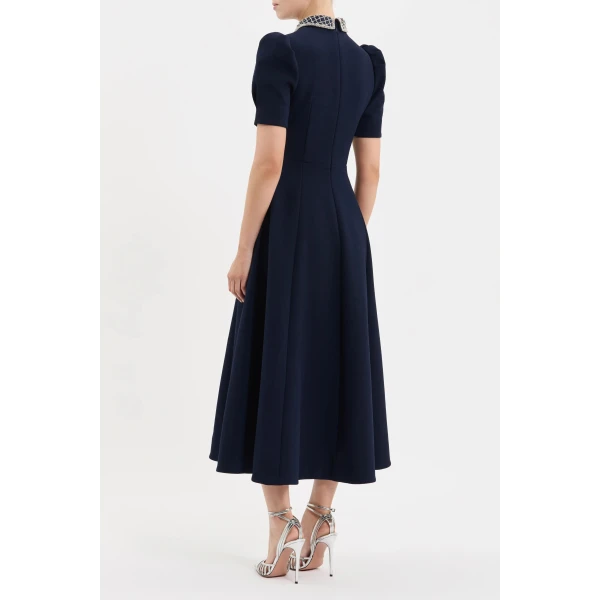 Rebecca Vallance Crown Jewel Short Sleeve Midi Dress | Midi Dresses | Luxury Shoes 