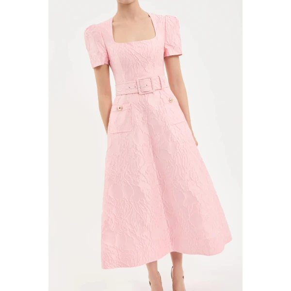 Rebecca Vallance Helmsley Short Sleeve Midi Dress | Midi Dresses | Luxury Shoes 