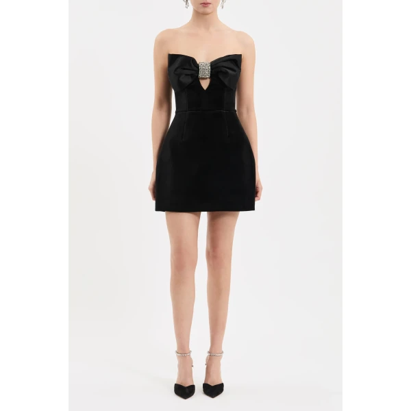 Rebecca Vallance Imogen Mini Dress in Black | Mini Dresses | Luxury Shoes 