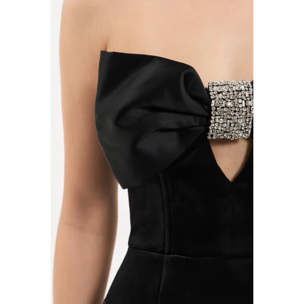 Rebecca Vallance Imogen Mini Dress in Black | Mini Dresses | Luxury Shoes 