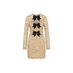 Rebecca Vallance Nottingham Mini Dress in Gold