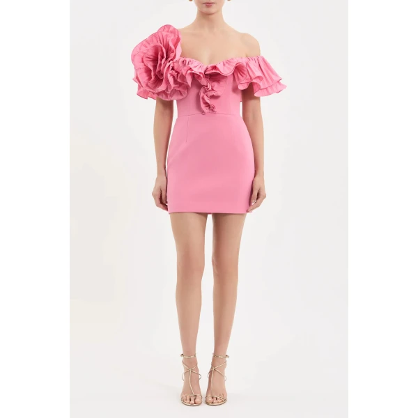 Rebecca Vallance Preston Frill Mini Dress | Mini Dresses | Luxury Shoes 