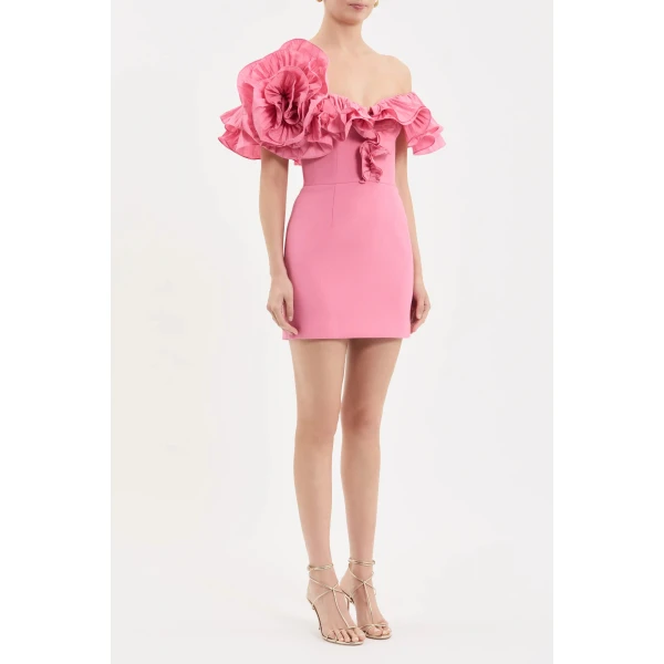 Rebecca Vallance Preston Frill Mini Dress | Mini Dresses | Luxury Shoes 
