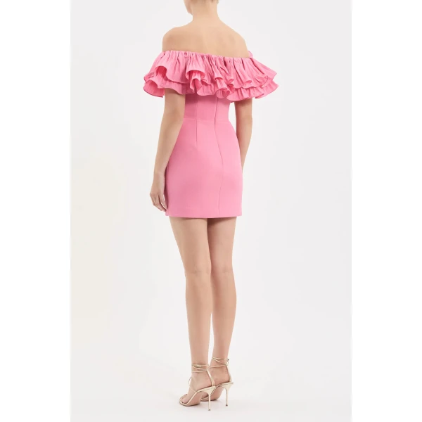 Rebecca Vallance Preston Frill Mini Dress | Mini Dresses | Luxury Shoes 