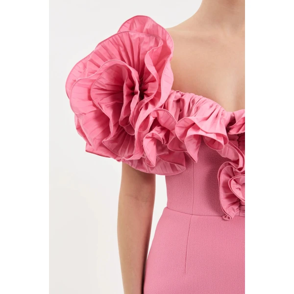 Rebecca Vallance Preston Frill Mini Dress | Mini Dresses | Luxury Shoes 