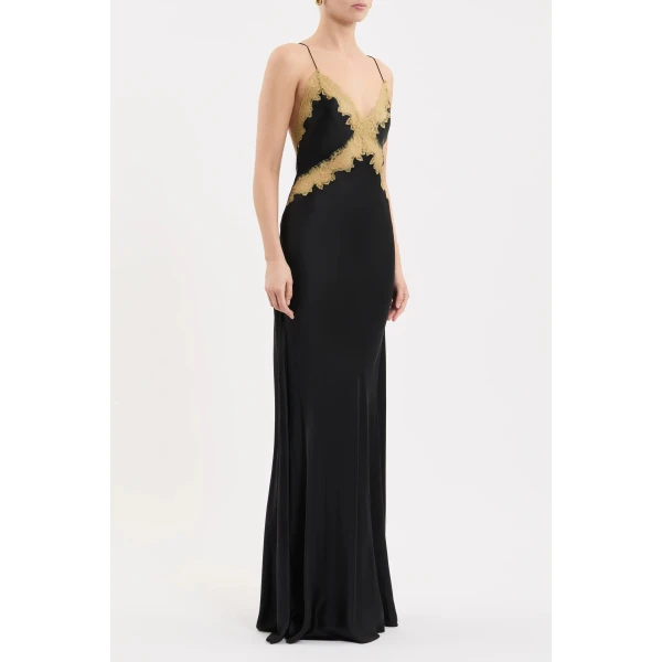 Rebecca Vallance Black maxi dress