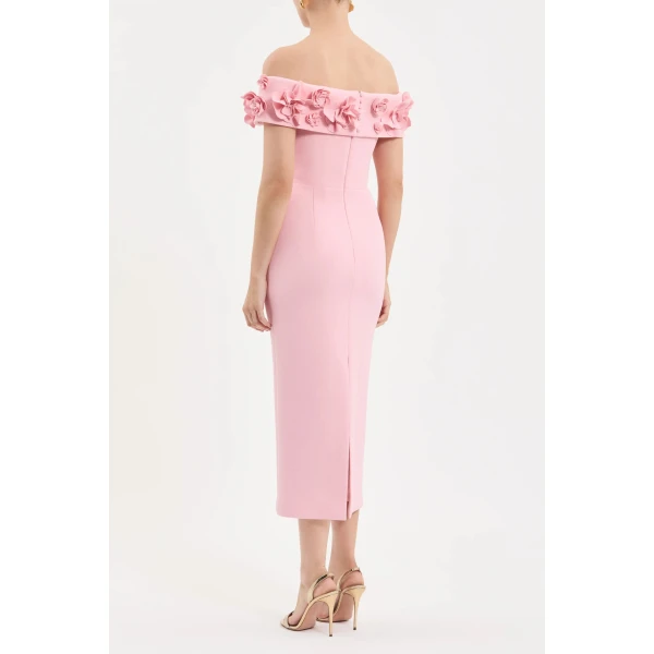 Rebecca Vallance Yorkshire Off The Shoulder Midi Dress | Midi Dresses | Luxury Shoes 