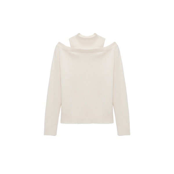 SIMKHAI Alessa Cashmere Sweater in Ivory