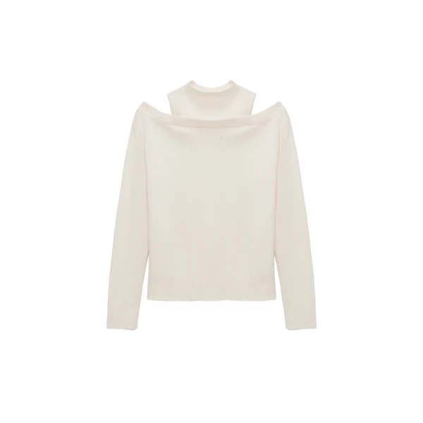 Alessa Cashmere Sweater in Ivory