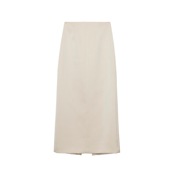 SIMKHAI Anais Midi Skirt in Sand Dollar
