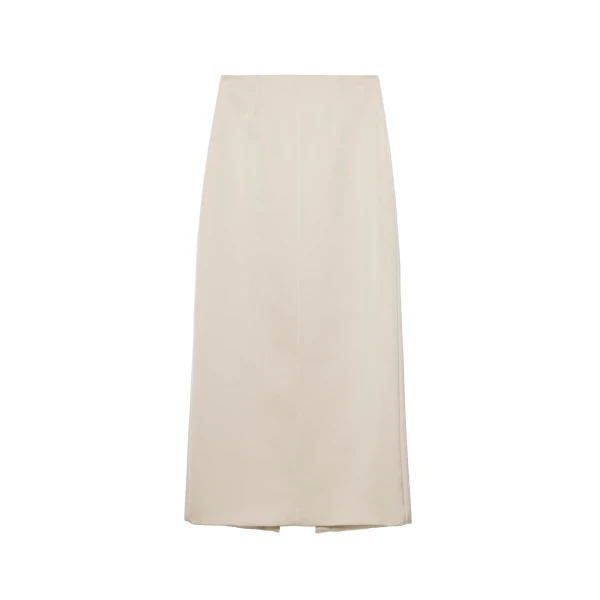 Anais Midi Skirt in Sand Dollar