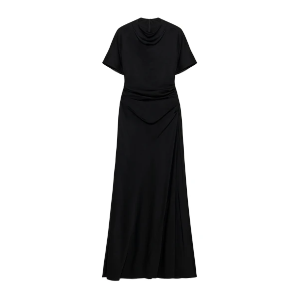 Annibelis Satin Gown in Black