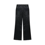 SIMKHAI Ansel Coated Denim Trouser in Coated Black