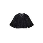 SIMKHAI Arielle Organza Top in Black