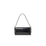 SIMKHAI Atlas Leather Shoulder Bag in Black