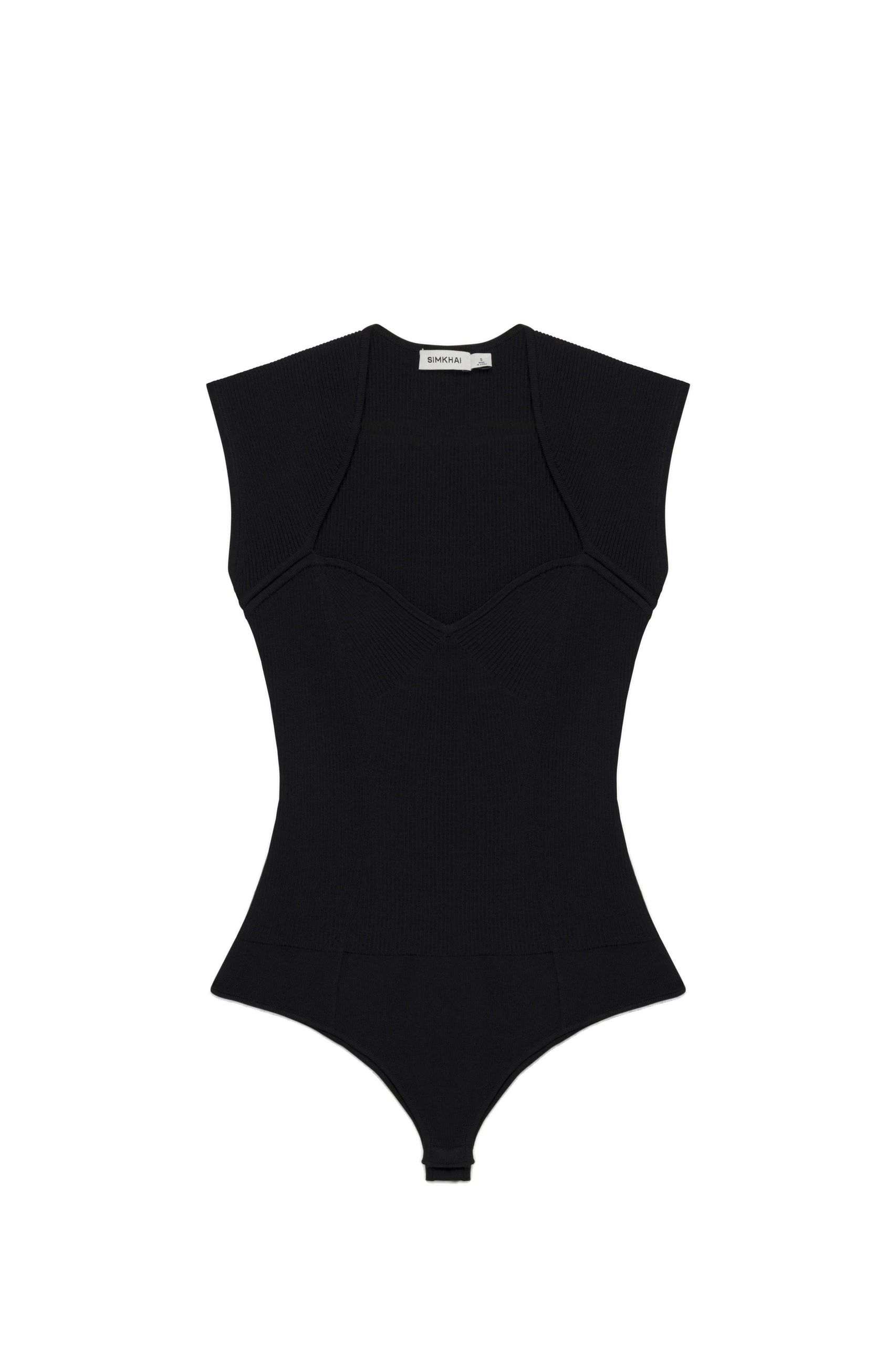 SIMKHAI Barbara Bodysuit in Black SIMKHAI Barbara Bodysuit in Black