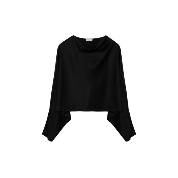 SIMKHAI Bearitz Satin Top in Black