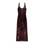 SIMKHAI Bex Embellished Maxi Dress in Fig